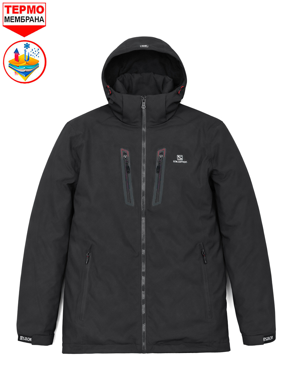 Куртка утепленная Salomon Mountain 50410A905 Dark Gray / Red