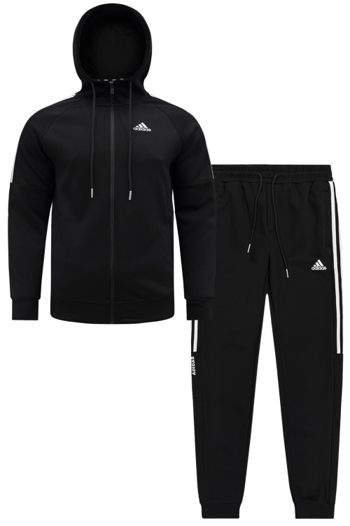 Костюм спортивный Adidas Essentials Warm-Up 3-Stripes 408A881001 Black