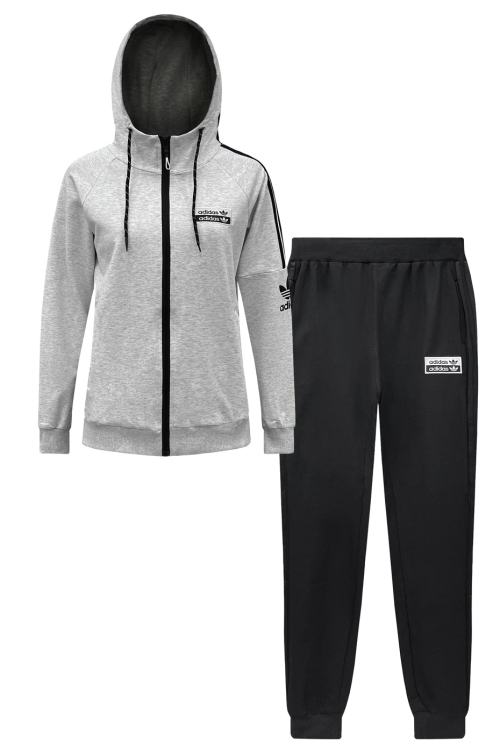 Спортивный костюм Adidas 40423S8152 Melange Light Grey / Black