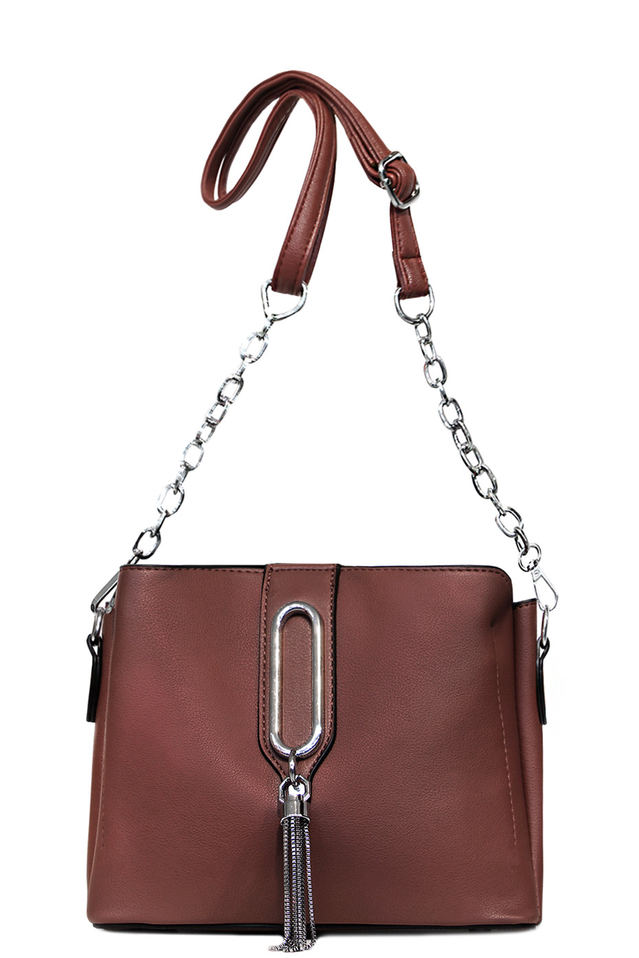 Сумка Liu Jo Tote 99054GT789 Chain Leather Dark Pink