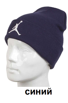 Шапка мужская Nike Jordan 527JR380 Dark Blue / White