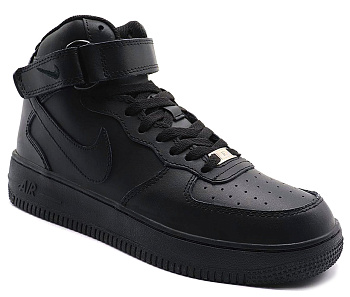 Кроссовки Nike Air Force 1 Mid '07 Leather Mono Black
