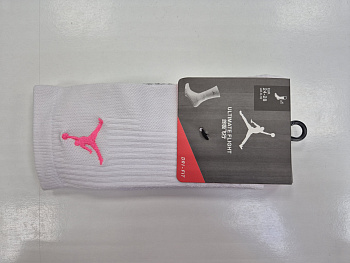 Носки спортивные Nike Jordan Ultimate Flight White / Logo Pink