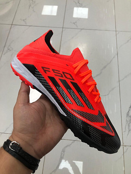 Бутсы многошиповые Adidas Performance F50 Neon Orange / Black