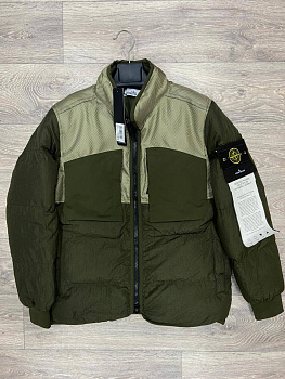 Куртка утепленная Stone Island Garment Dyed Crinkle Dark Green