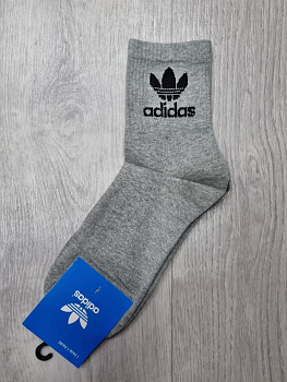 Носки спортивные Adidas Athletic Cushioned Crew U Gray / Black