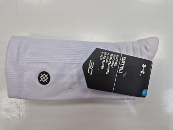 Носки спортивные UArmour X Basketball High 50228AH19 White / Black