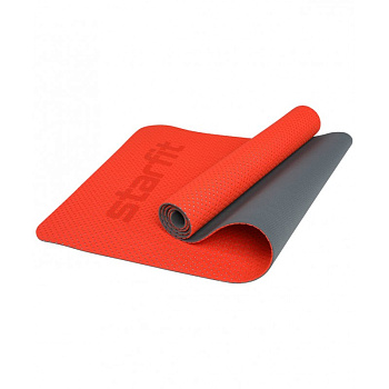 Коврик для фитнеса STARFIT FM-202 TPE 173x61x0,5 см, ярко-красный