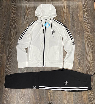 Костюм спортивный Adidas Essentials 3-Stripes 40323TA56131 White / Black