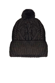 Шапка мужская North Caps Pompon 5605N544FFP Flice Dark Brown