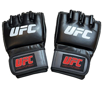 Официальные перчатки для соревнований MMA UFC Black / Black