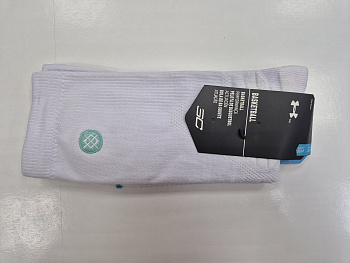 Носки спортивные UArmour X Basketball High 50228AH19 White / Mint