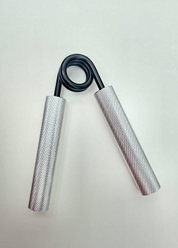 Эспандер кистевой пружинный, металлический, 45 кг, серый