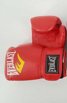 Перчатки боксерские Everlast 5022300, ПУ, красный