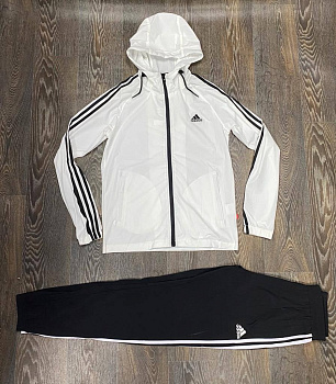 Костюм спортивный Adidas Essentials 3-Stripes 40323TA56130 White / Black