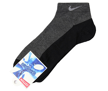 Носки спортивные мужские Nike Low MS Black / Gray (черный / серый)