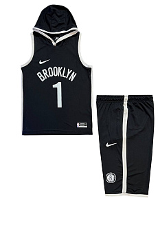 Костюм для баскетбола Nike Brooklyn Nets City Edition Black / White