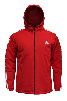Ветровка Adidas Essentials 3-Stripes Red / White