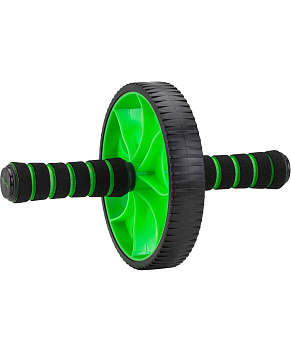 Ролик для пресса STARFIT RL-103 с неопреновыми ручками, черный / зеленый