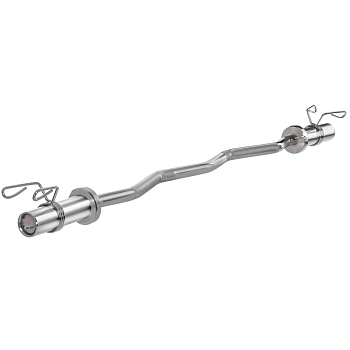 Гриф для штанги EZ SC-80189 120 см, d=50 мм, металл, с металлическими замками, хром