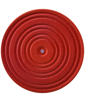 Диск здоровья Basefit FA-210, металл, красный / черный