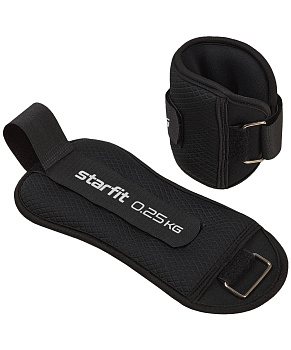 Утяжелители универсальные STARFIT WT-503 0,25 кг, черный