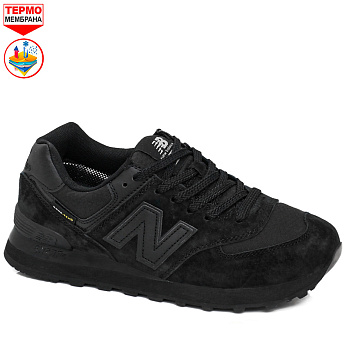 Кроссовки New Balance 574 Omni-Heat GTX Suede Black