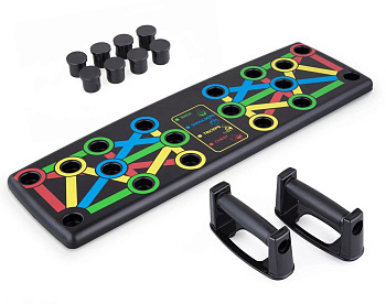 Доска для отжимания регулируемая Fitness , черный