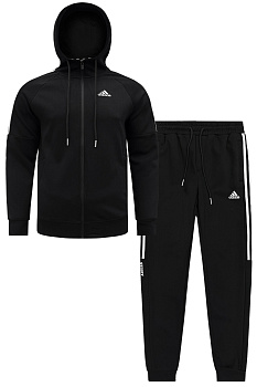 Костюм спортивный Adidas Essentials Warm-Up 3-Stripes 408A881001 Black