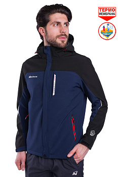 Ветровка Avecs Soft Shell 70256 Black / Dark Blue