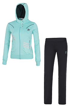 Спортивный костюм Adidas 1528 Turquoise/Black