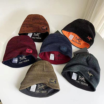 Шапка мужская двухсторонняя Arcteryx 3D Vinous / Dark Blue