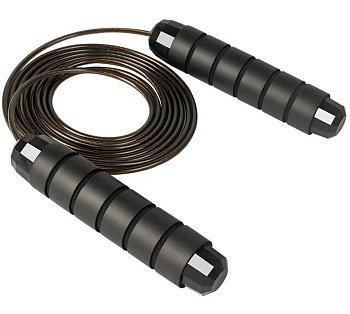 Скакалка TS-36 с подшипниками, чёрный, 3 м