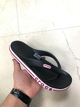 Сланцы Crocs Bayaband Flip U Black / Pink