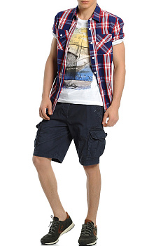 Рубашка Colin`s CL 1008927 Blue/Red