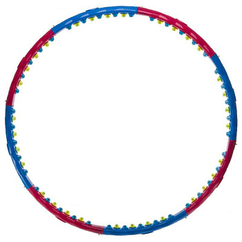 Обруч массажный JS-6003 разборный, двухрядный, 1,45 кг