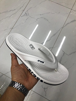 Сланцы Crocs Bayaband Flip U White / Dark Blue