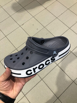 Сабо Crocs Bayaband Clog 50411B05 U Dark Gray / White