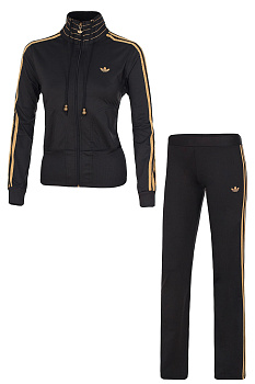Спортивный костюм Adidas 1356 Black/Gold