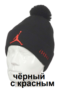 Шапка мужская Nike Jordan 527JR381 Black / Red