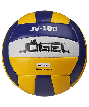 Мяч волейбольный любительский Jögel JV-100 т-синий / жёлтый