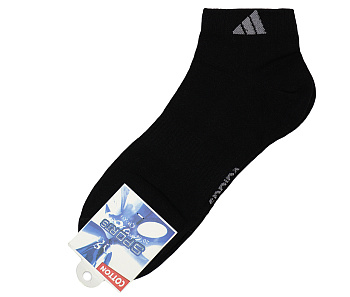 Носки спортивные мужские Adidas Low MS Black (чёрные)