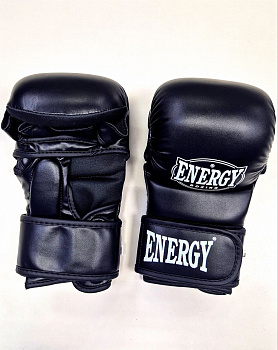 Перчатки для MMA Energy Boxing 695 , PU, Leather Black / White