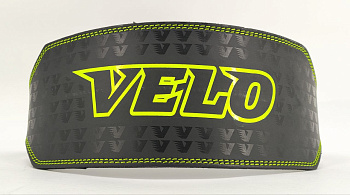 Пояс атлетический VELO Flex Black / Green, 6 дюймов, кожа