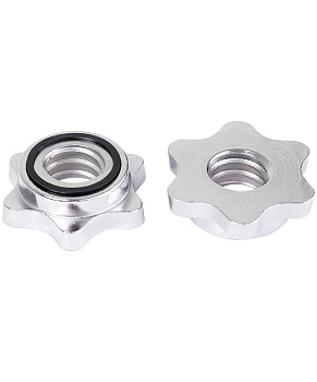 Замки для грифа STARFIT d=26 мм, металлические, хромированный, 2 шт.