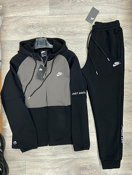 Костюм утепленный Nike Air Just Do It Fleece Black / Dark Gray