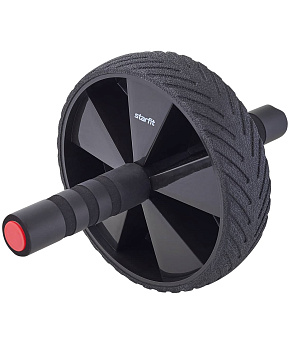 Ролик для пресса с мягким ходом STARFIT RL-104 черный/красный