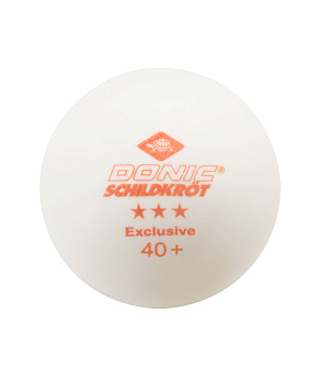 Мяч для настольного тенниса Donic-Schildkröt 3* Exclusive, белый, 6 шт.