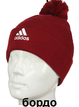 Шапка мужская Adidas Performance 517AD378 Vinous / White