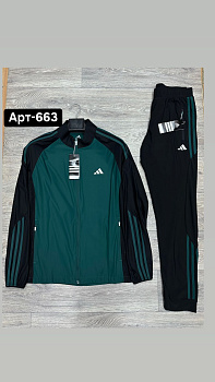 Костюм спортивный Adidas 3 Stripes 50422H663A D Green / Black